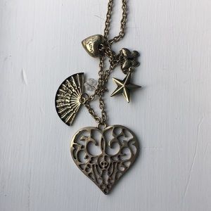 Bronze Charm Necklace